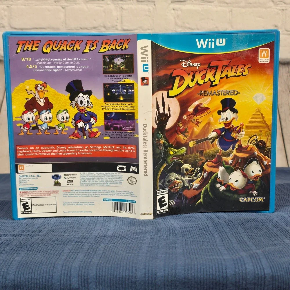 Disney DuckTales Remastered Nintendo Wii U WUP P WDKE Capcom Video Game